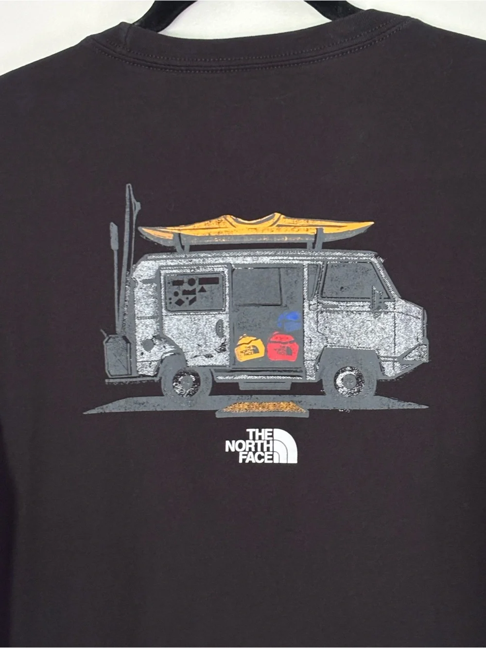 North Face Men’s Black Crewneck T Shirt Size Small Outdoor Kayak